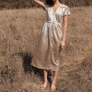 christy dawn dawn dress in cream silk, XL